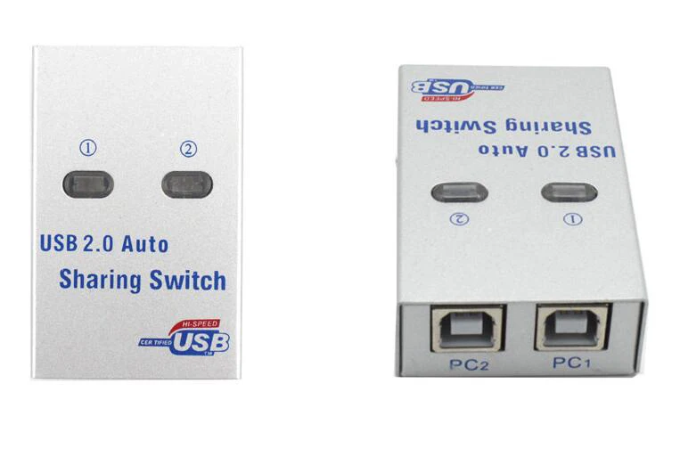 2 в 1 выход USB 0 автоматический и ручной Обмен переключатель для ПК компьютера на