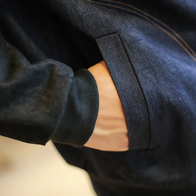 Весенне-осенняя джинсовая куртка для мужчин свободная бейсбольная с