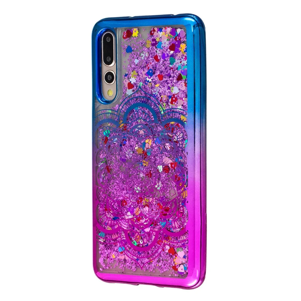 Покрытие Блеск Жидкость зыбучие пески чехол для Coque huawei P20 Pro Телефон задняя