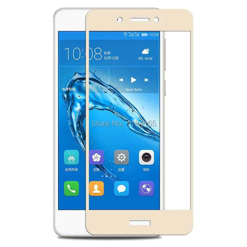 3d качество полное покрытие экрана закаленное стекло-экран протектор для huawei honor 6c
