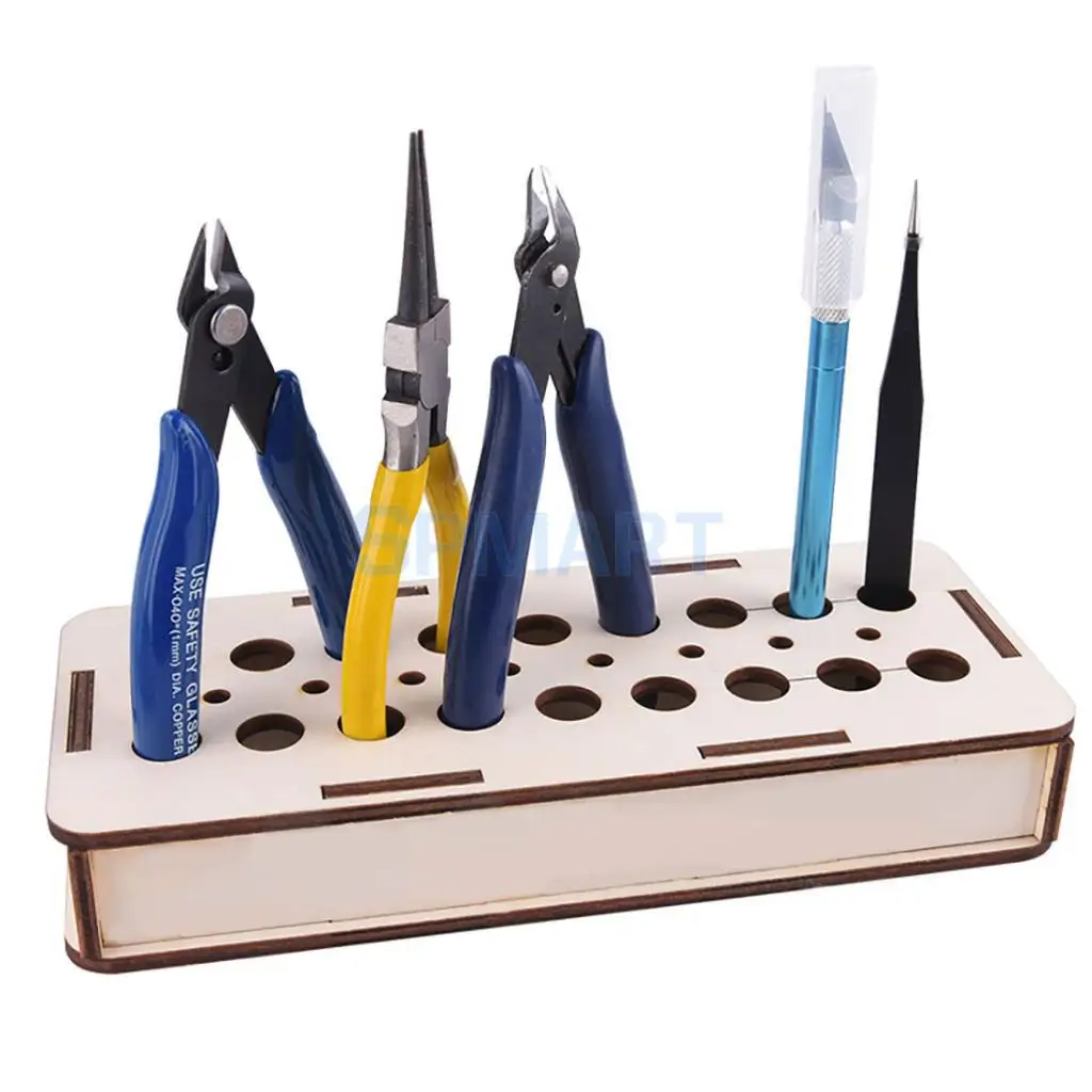 DIY Basewood портативная фигурка Модель Строительный набор стойка для хранения