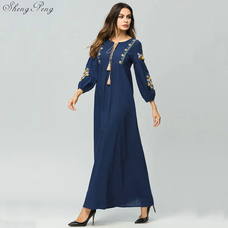 Женские длинные платья Abaya модная женская одежда в мусульманском стиле