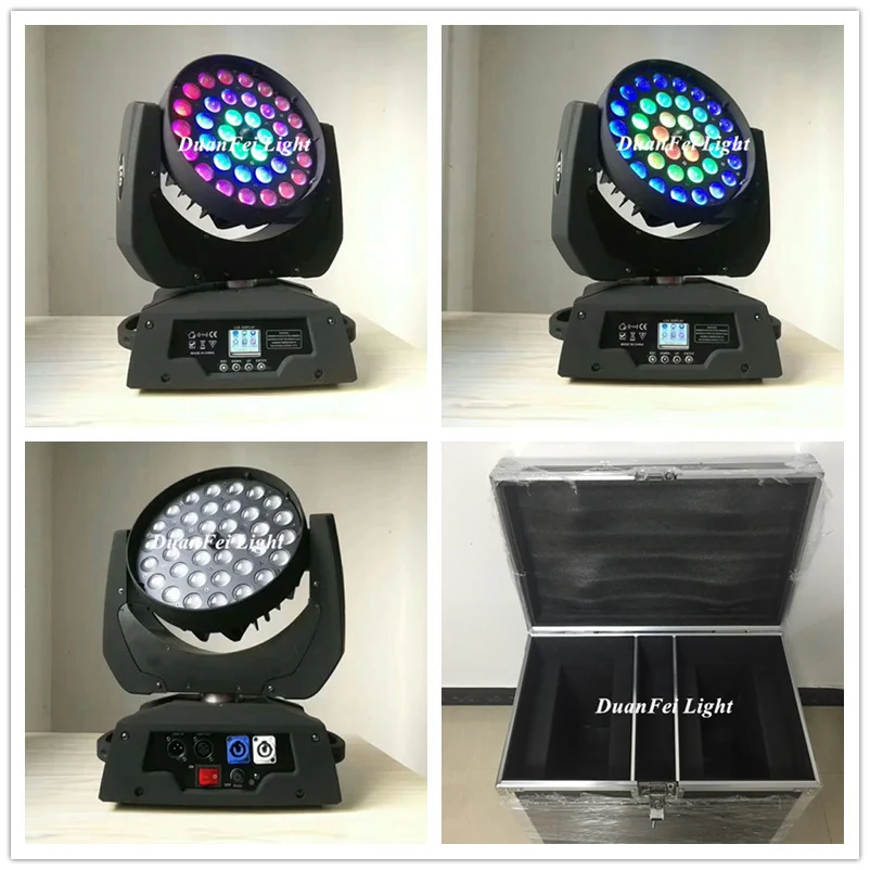 -4 шт. + Flycase 36x10 Вт led moving head zoom lyre dmx rgbw 4в1 Эффект освещения сцены  | Эффект освещения сцены -32983782559