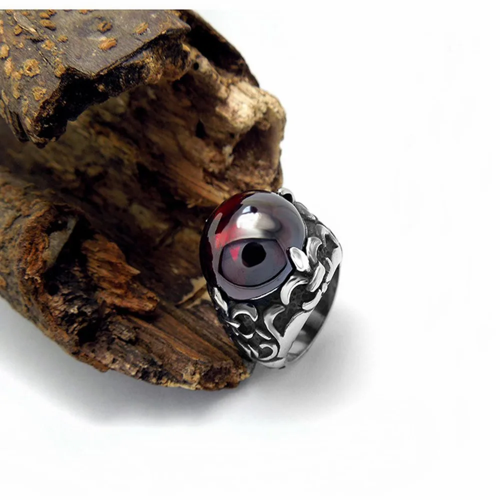 Кольцо мужское из титановой нержавеющей стали классическое украшение в ретро