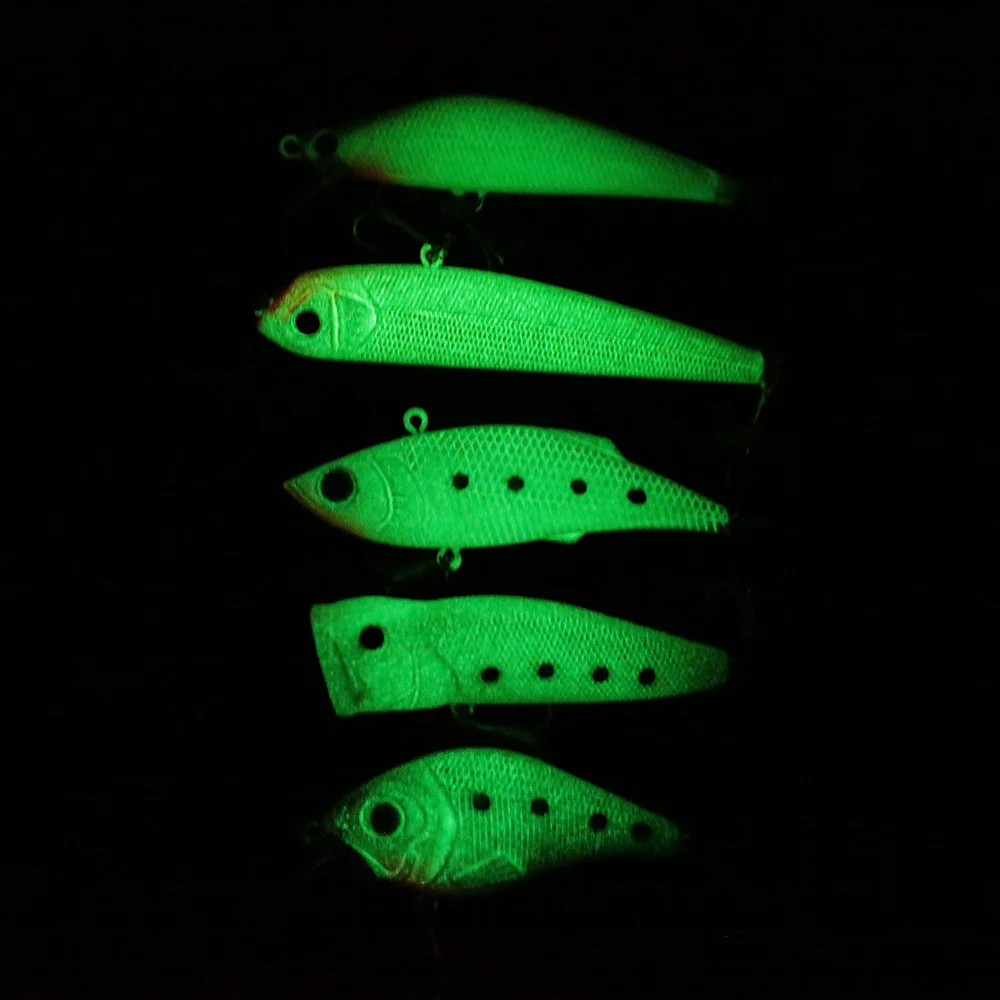 Lixada 5/10 шт. приманка для ночной рыбалки кренкбейт светящаяся блесна карандаш