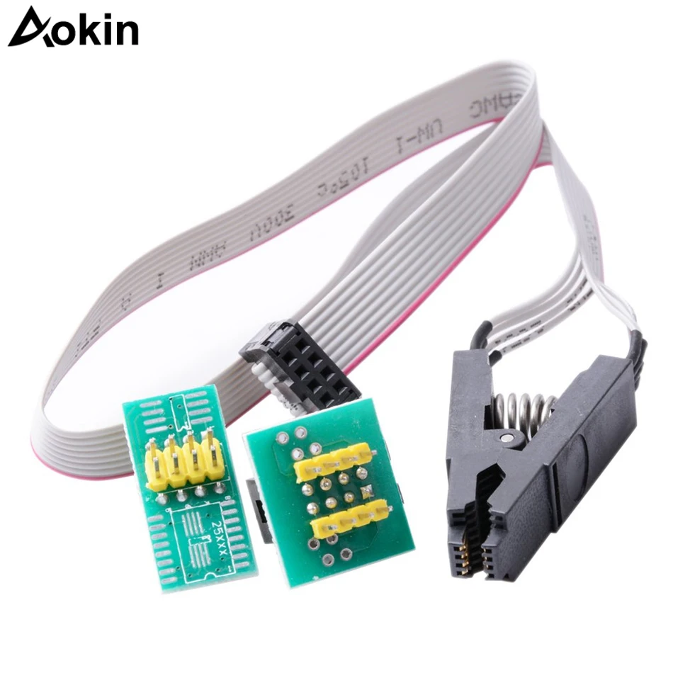 SOIC8 SOP8 Flash Chip зажим для проверки ИС Socket Adpter программатор BIOS/24/25/93|Интегральные