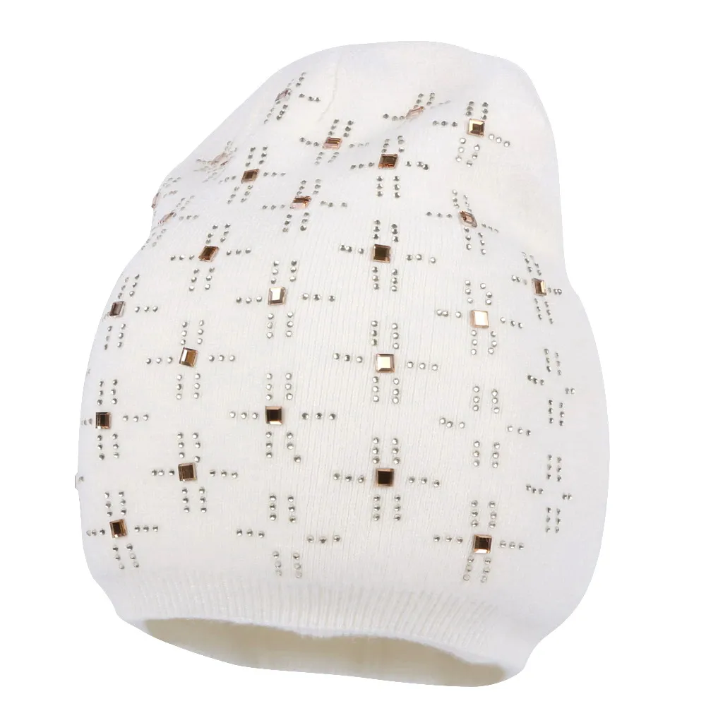 Новые модные женские вязаные шапочки шерстяные повседневные зимние шапки дизайн