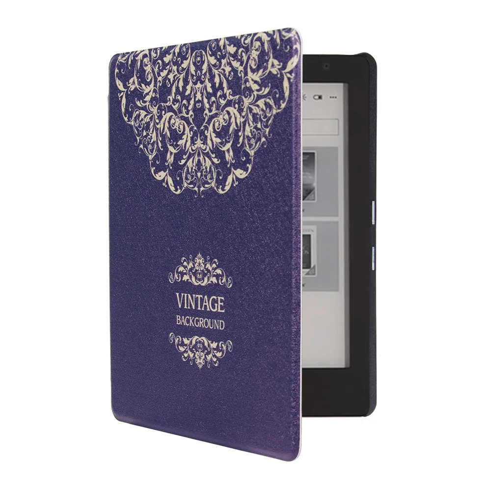 Для Kobo Aura Edition 2 6 ''читалка стенд из искусственной кожи чехол Smart cover+ Защитная пленка для экрана+ стилус