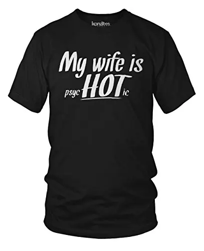 Моя Жена Горячей и Психотических Смешно Мужа Футболки|t-shirt t-shirt|funny t-shirtt-shirt funny |