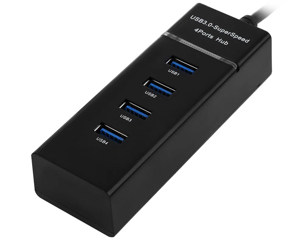 Высокоскоростной концентратор USB 3 0 4 порта 5 Гбит/с Разветвитель совместимый с 2 1