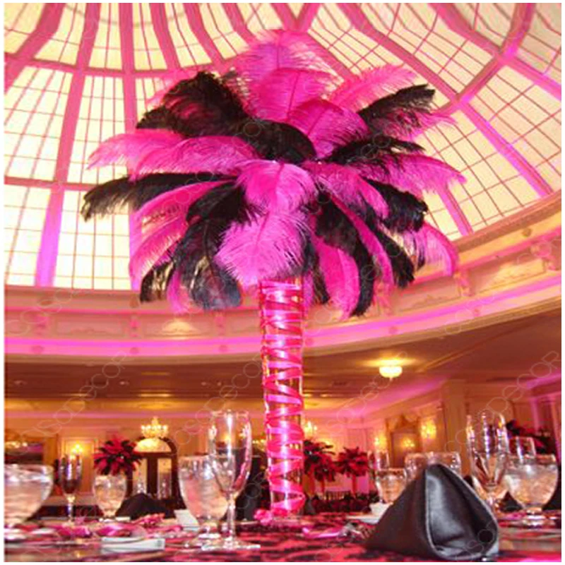 10 шт. фуксия 16 18 дюймов (40 45 см)|feather feather|feathers naturalfeathers for wedding decoration |