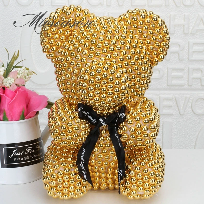 1 шт 20 см/35 см пена Роза медведь собака Плесень DIY Искусственный Роза плюшевый медведь клеевой пистолет стикер набор на День святого Валентина Свадебный подарок декор