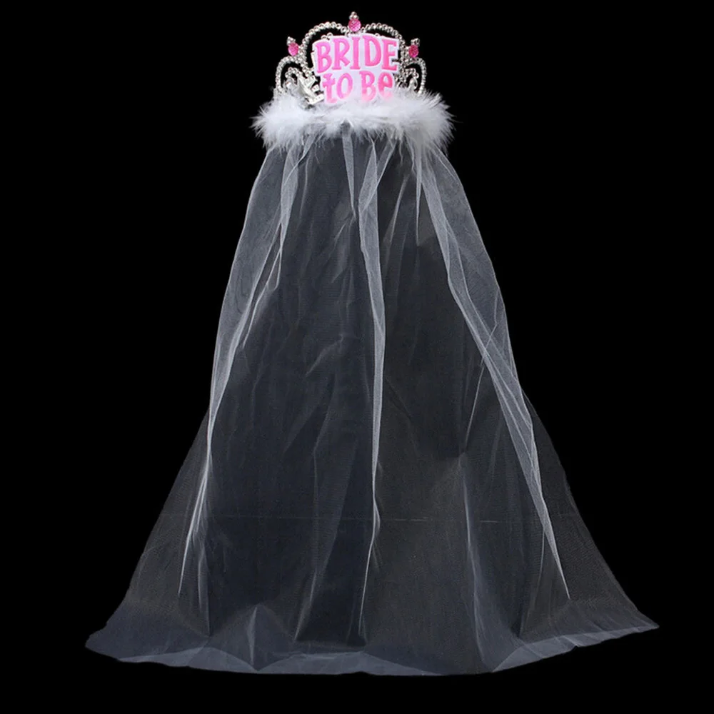 Свадебные аксессуары с вуалью для невесты вечерние девичника свадебные подарки