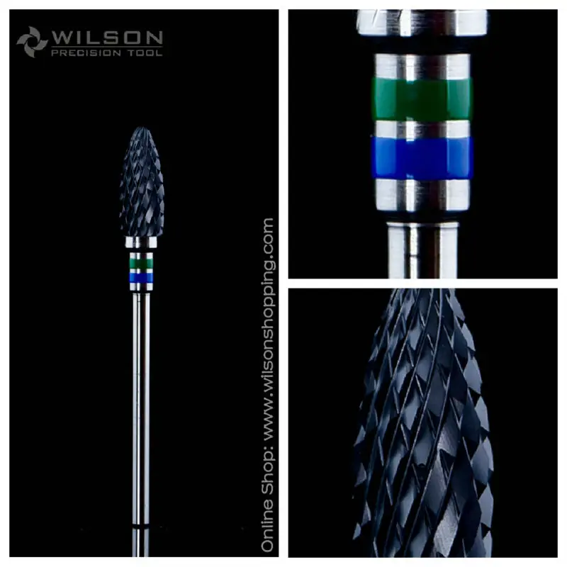 

Bullet Shape-Coarse-Black Ceramic(6410401) - WILSON Ceramic Nail Drill Bit & Zirconia Ceramic Dental Burs