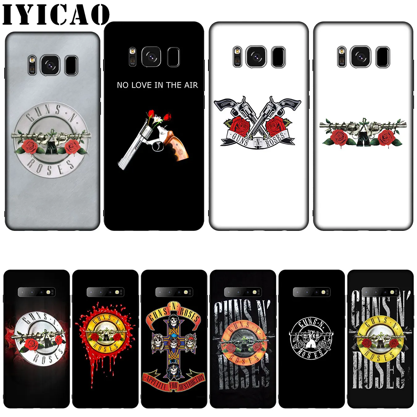 Мягкий силиконовый чехол guns n roses для Samsung Galaxy S20 S10 S9 S8 Plus Lite Ultra S6 S7 Edge S10e E