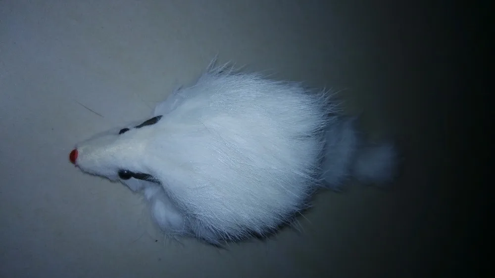 Westrice Кот Игрушка большой мех кролика Мышь длинным мехом для CAT 6 см разнообразие Цвета 100 шт./лот несколько Цвета игрушка кошка
