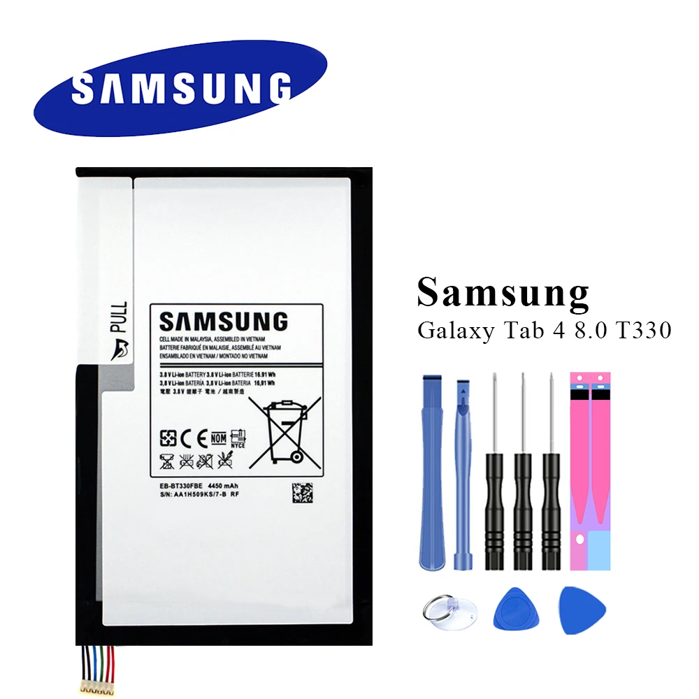 

Original Samsung Tablet Battery EB-BT330FBE For Samsung Galaxy Tab 4 8.0 T330 T331 T331C T335 T337 SM-T330 SM-T331 SM-T335