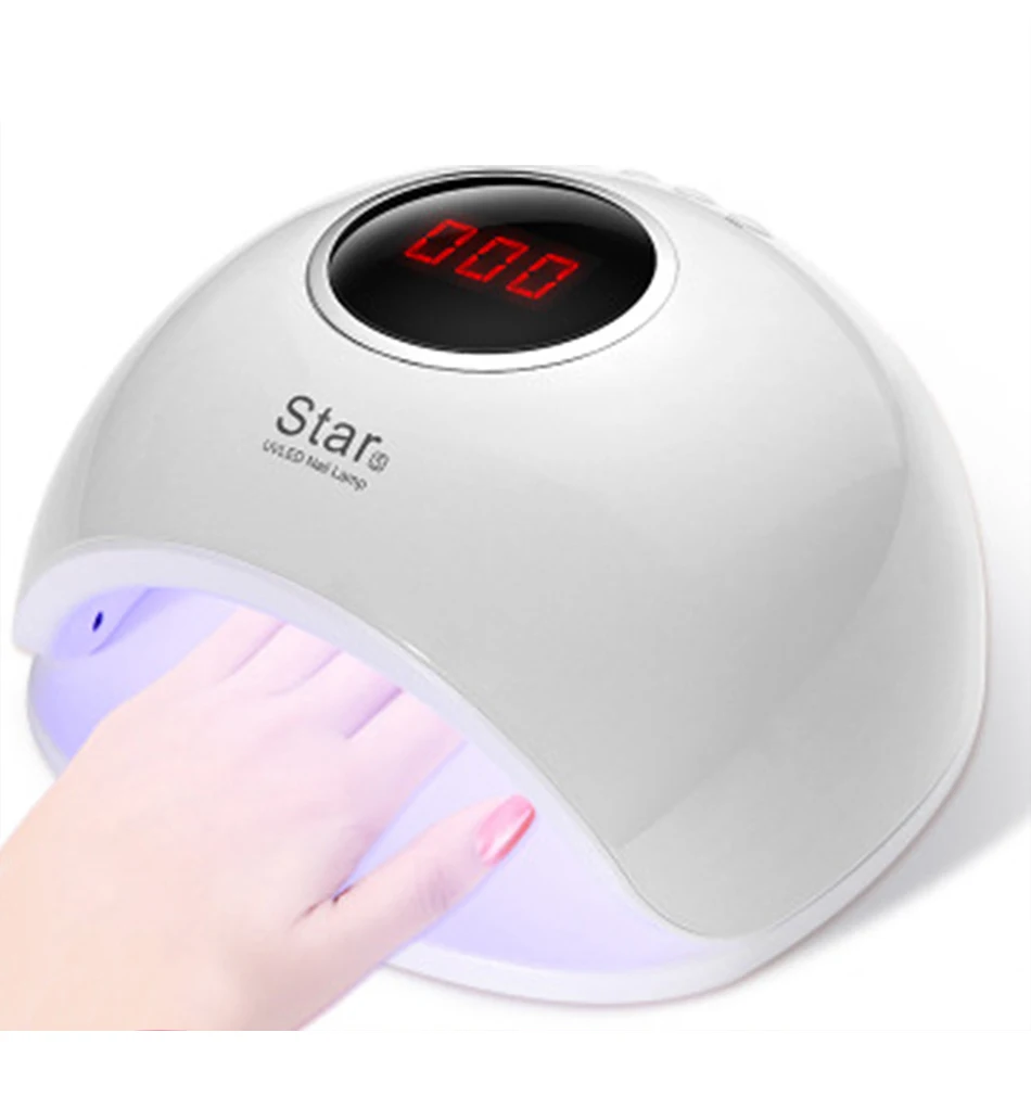 Smart5 72W UV LED Nail Lamp Gel Nail Polish Dryer with Screen Nails Art Gel Curing Light Anti Over-Heat Electric Nail Dryer