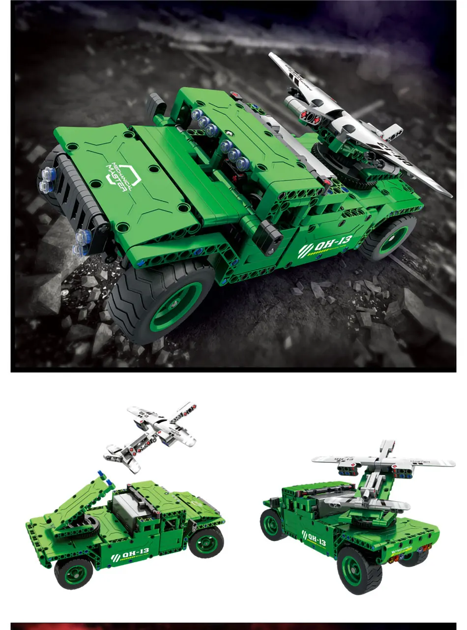 Qihui Military Vehicles German King Tiger Tank Building Blocks Sets WW2 Army Figures RC Soviet Tanks Bricks Model Toys For Boys