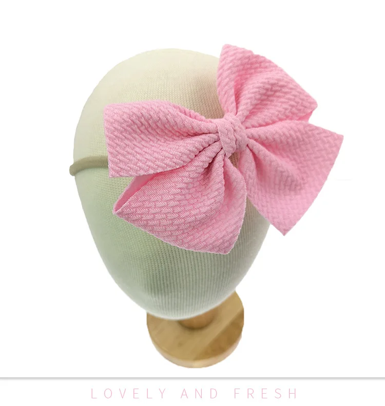 Крупные партии 60 шт./лот для девочек 4 5 дюйма однотонная ткань искусственная