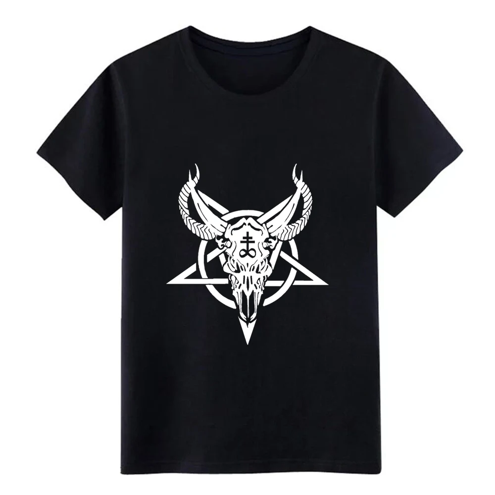 Черная футболка с коротким рукавом Baphomet S XXXL homme свободная новая модная летняя