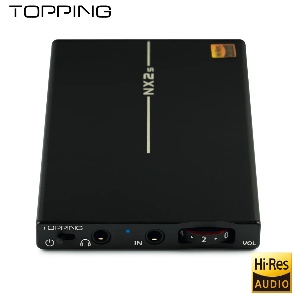 Topping NX2S ультра тонкий HIFI DAC портативный усилитель для наушников LMH6643+ OPA1652 9 мм ультра тонкий усилитель