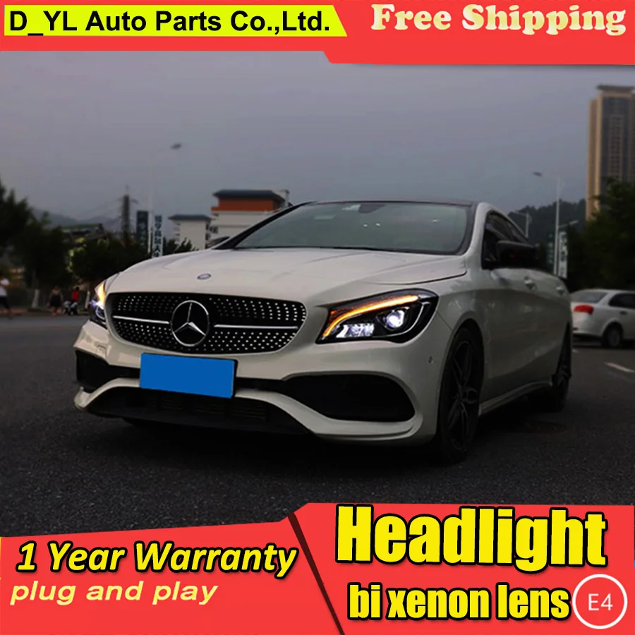 Стайлинга автомобилей налобный фонарь для Benz CLA 2014-2018 головной светильник s все