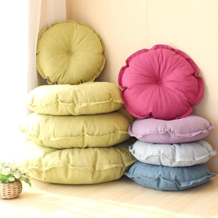 Zhh сиденье Подушки одноцветное Цвет простой Стиль толстый хлопок стул S Круглый