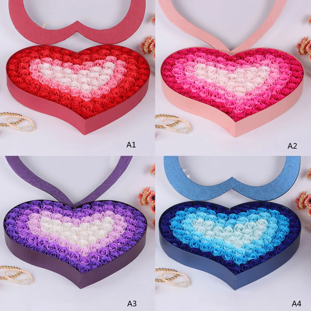 100 шт./компл. ванная комната ароматизированное мыло в форме цветка лепестки роз