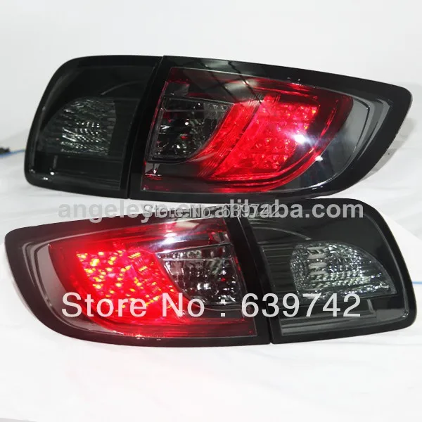 Для Mazda 3 M3 светодиодный задний фонарь 2003 2011 год чёрное Дымовое средство Цвет SN