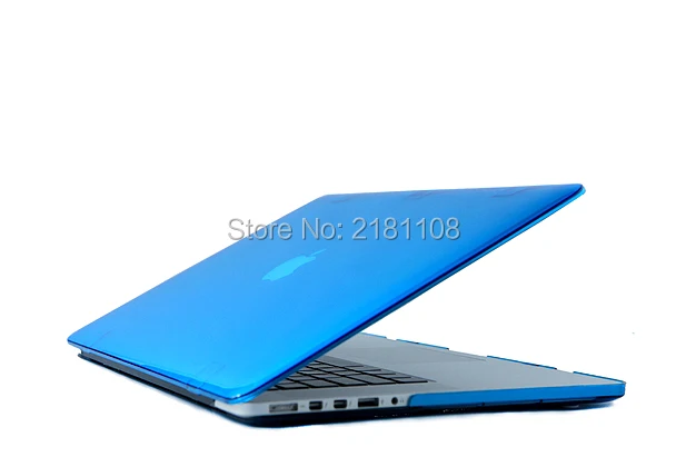 Глянцевый кристально прозрачный жесткий чехол для MacBook M1 Air A2337 прозрачная