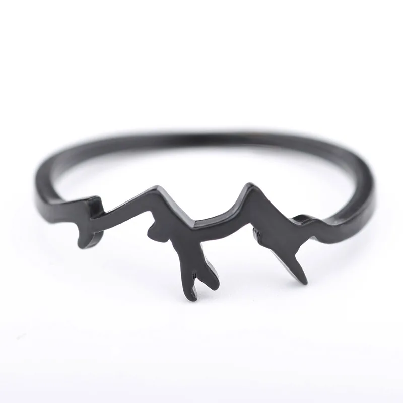 Европейский хит продаж простые в форме горы кольца для мужчин и женщин сделаны из