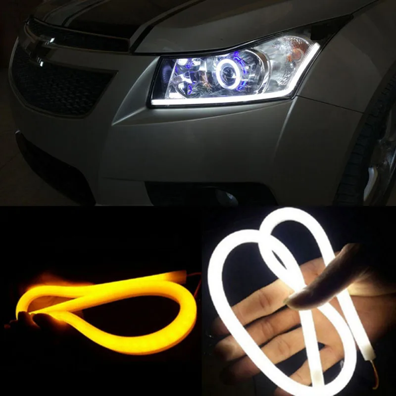 30 см 45 60 85 2835 SMD DRL Гибкая светодиодная супер яркая полоса автомобильная лампа