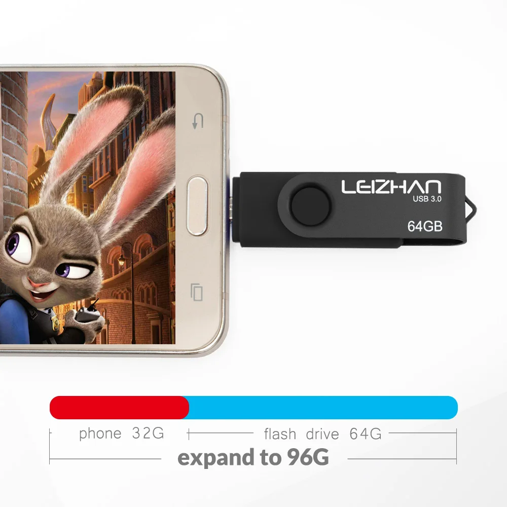LEIZHAN USB флеш накопитель 3 0 Micro Memory Stick память 64 ГБ 32 16 Флешка смартфон флешка U диск