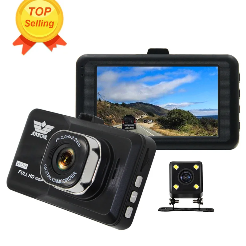 ANSTAR HD 1080p 3 'Автомобильный видеорегистратор Камера с двойным объективом