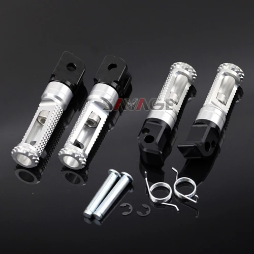 Серебристый Подножка для ног для YAMAHA MT 07 MT07 MT 09 Tracer MT-10 XSR900 XSR700 аксессуары для мотоциклов CNC Передние Задние подставки для ног - Цвет: Серебристый