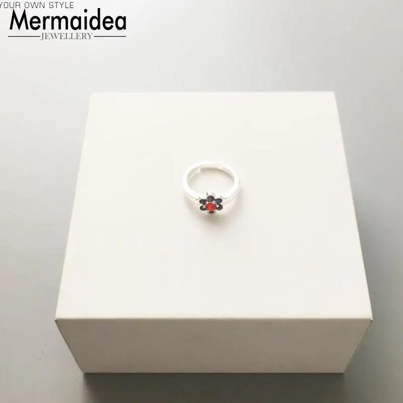 Solitaire Ring Flower Fashion Good Zirconia Jewerly For Women 2020 Gift silver plated Super Deals | Украшения и аксессуары