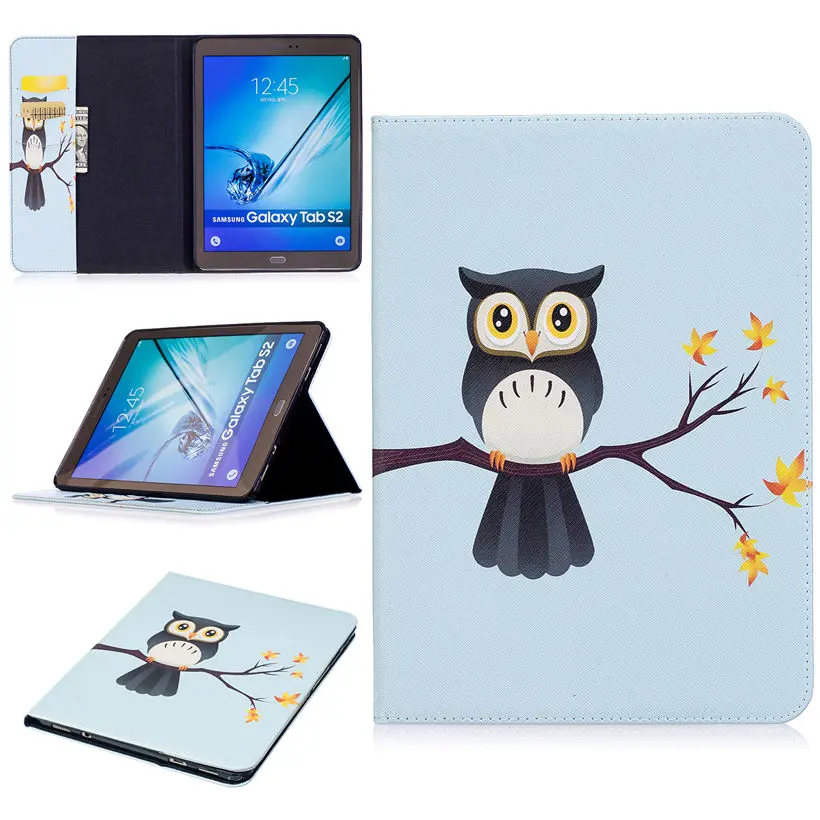Чехол Tab S2 9 7 с рисунком панды чехол для Samsung Galaxy T810 T815 T813 T819 умный планшета из