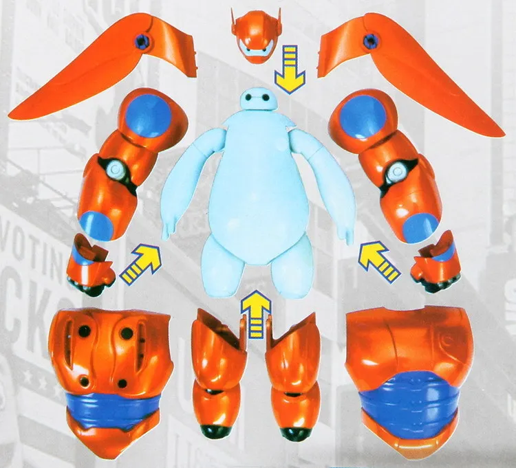 Pаспродажа Новый модный праздничный подарок детские игрушки 16 см Большой Герой Baymax робот 6 экшн-фигурка мультяшный фильм Baymax Съемная Броня детская игр... Скидка Новый модный праздничный подарок детские игрушки 16 см Большой Герой Baymax робот 6 экшн-фигурка мультяшный фильм Baymax Съемная Броня детская игр...