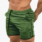 Мужские спортивные шорты, повседневные шорты для бодибилдинга, пляжные эластичные облегающие шорты, Новинка лета 2019