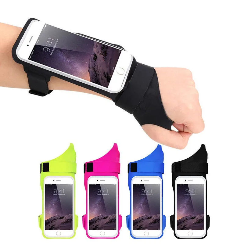 With Card Holder Slot Headphone Reflective Running Arm Wristband Smartphone Foreband Bag Case | Спорт и развлечения