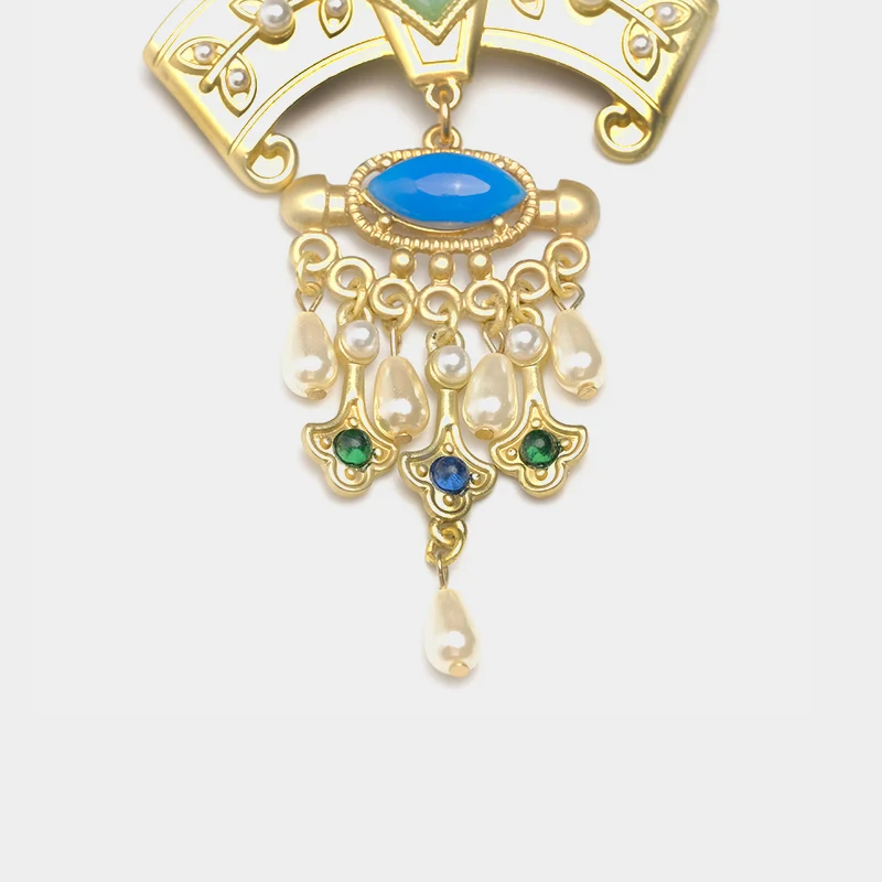 Amorita boutique beauty vintage court pearl pendant Brooches | Украшения и аксессуары