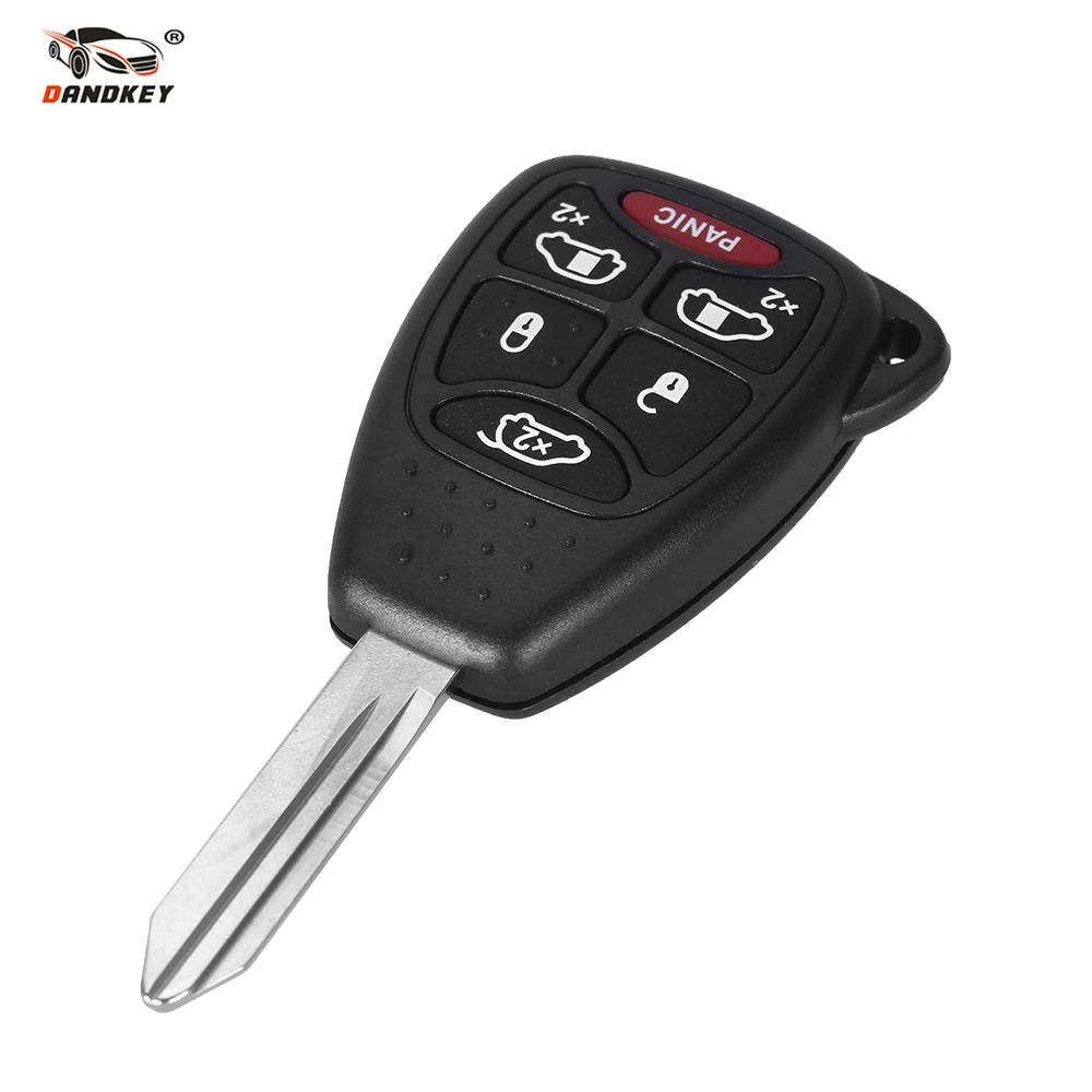 

DANDKEY 6 Buttons Remote Car Key Shell Cover FOB For CHRYSLER Town & Country Grand Caravan Sebring Dodge Jeep