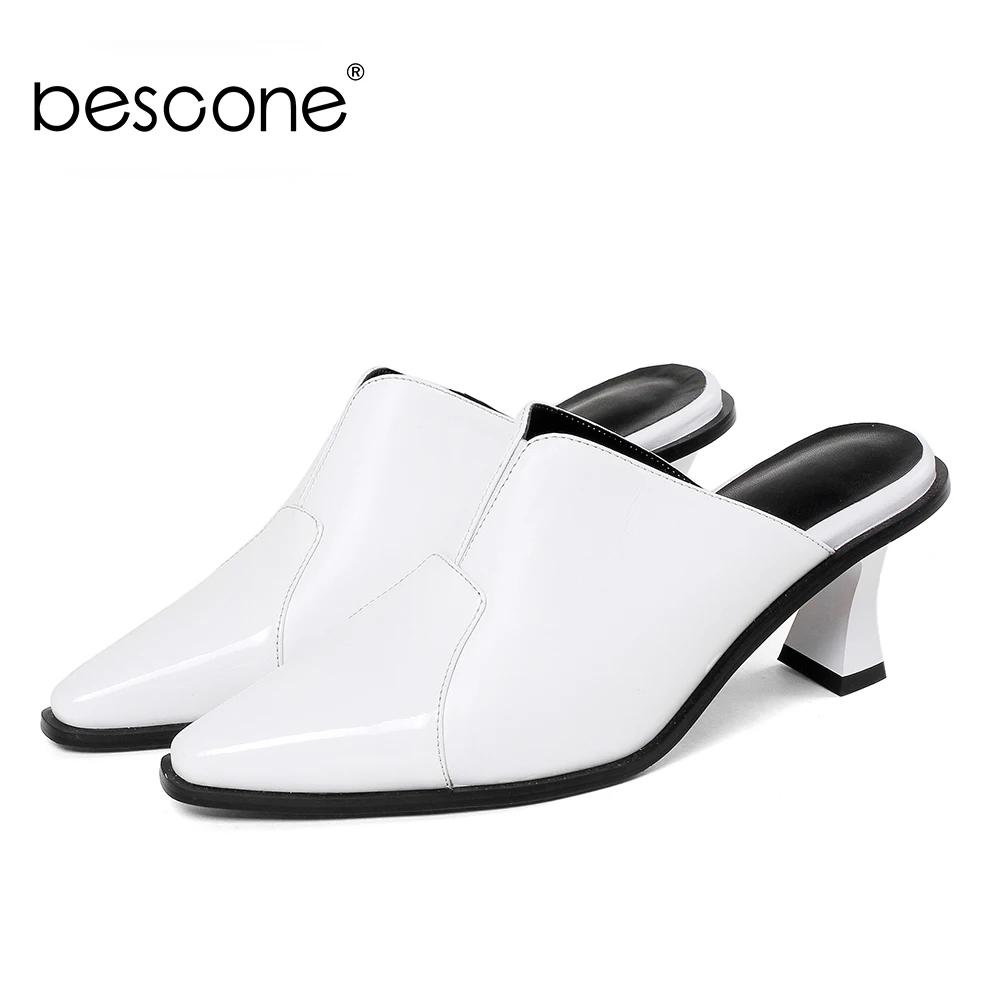BESCONE/Элегантные женские босоножки Высококачественные туфли на высоком каблуке