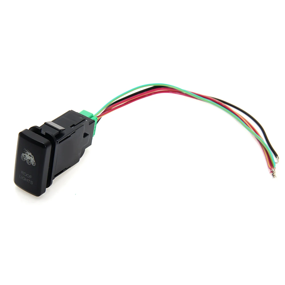 CARCHET 1 шт. переключатель для крыш Toyota DC 12 V 24 кнопочный лазерная подсветка