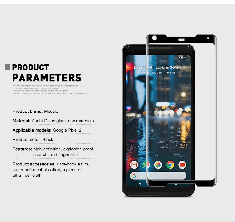 Для Google Pixel 2 защита экрана Mocolo полное покрытие 9H 3D Закаленное стекло пленка для Google Pixel 2 защита экрана размера XL