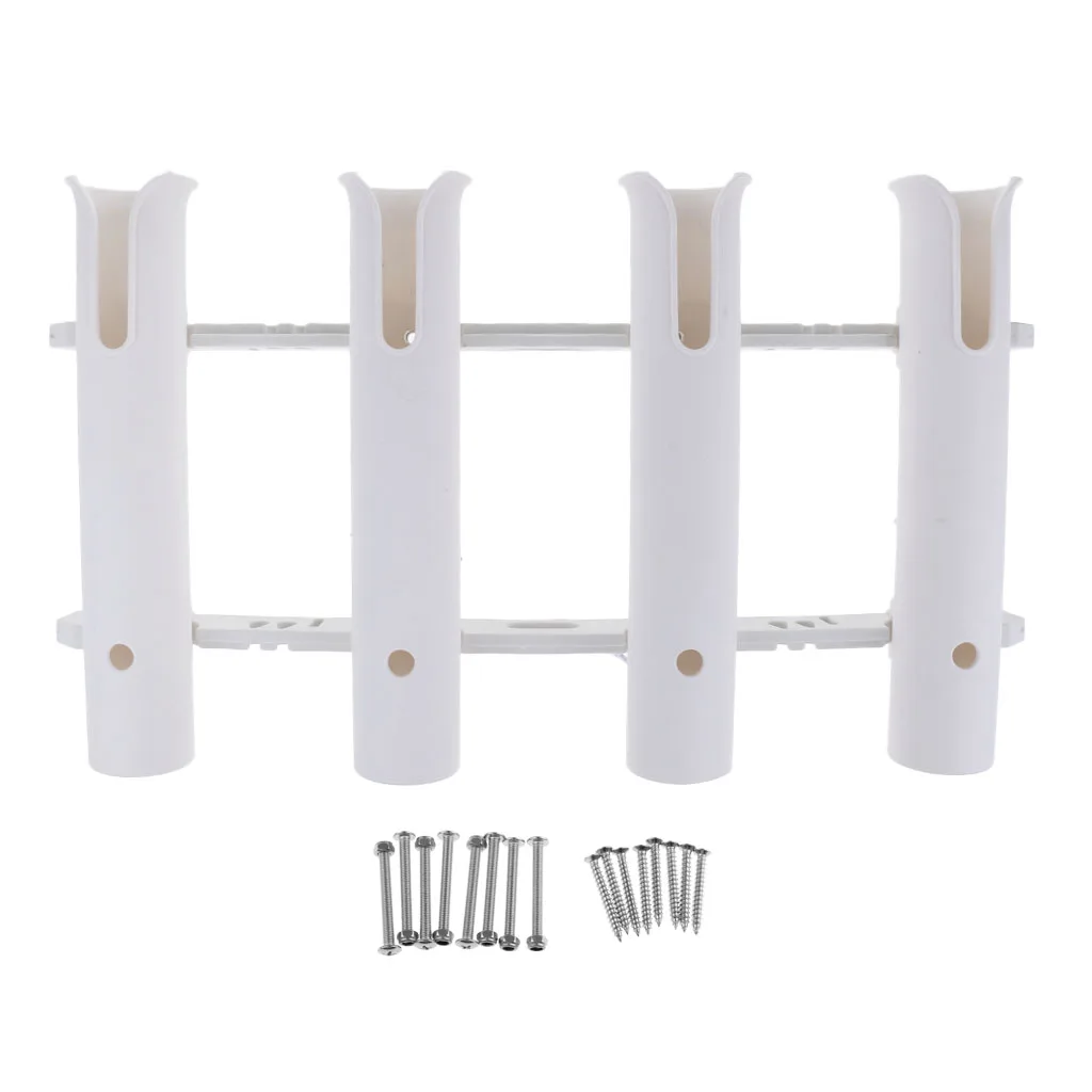 Marine 2x 4Tube Boat Fishing Rod Holder Rack 10.7 in -1.77 Dia. Mount for Water Sports Kayaking Canoeing Rafting Accessory | Спорт и