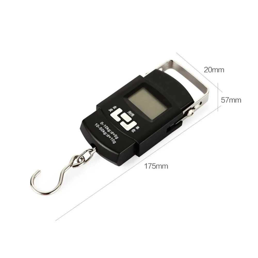 50kg x 10g Mini Digital Scale for Fishing Luggage Travel Weighting Hanging Electronic Hook Kitchen Weight Tool | Инструменты