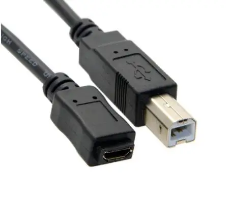 

Micro USB Female to Standard USB 2.0 B Type Male Data Cable 1.5m for Hard Disk