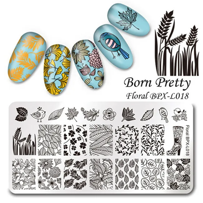 38741 BORN PRETTY ногтей штамповки пластины серии животных милые кошки завод дизайн ногтей штамп изображения маникюрный шаблон трафареты украшения ногтей - Цвет: 38741